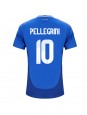 Italien Lorenzo Pellegrini #10 Heimtrikot EM 2024 Kurzarm